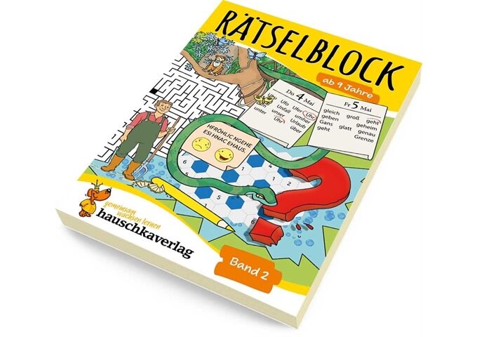 Hauschka Verlag Rätselblock ab 9 Jahre, Band 2, A5-Block
