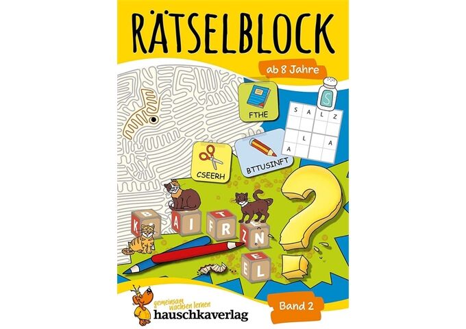 Hauschka Verlag Rätselblock ab 8 Jahre, Band 2, A5-Block