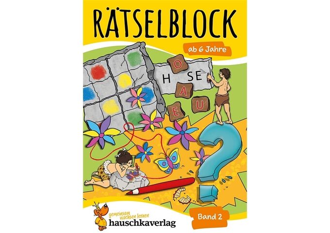 Hauschka Verlag Rätselblock ab 6 Jahre, Band 2, A5-Block