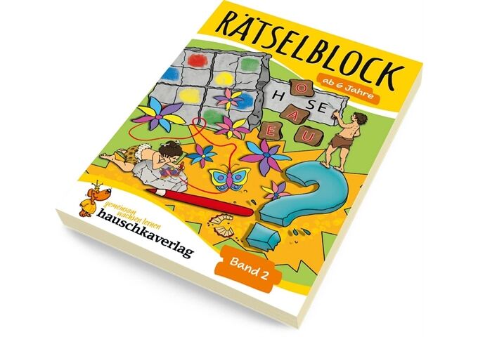 Hauschka Verlag Rätselblock ab 6 Jahre, Band 2, A5-Block