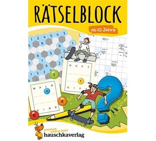 Hauschka Verlag Rätselblock ab 10 Jahre, Band 1, A5-Block