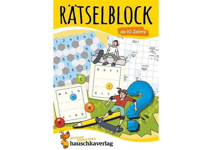 Hauschka Verlag Rätselblock ab 10 Jahre, Band 1, A5-Block