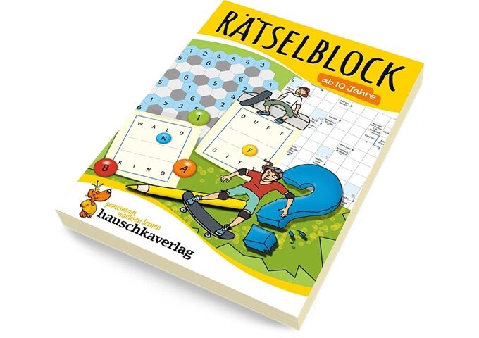 Hauschka Verlag Rätselblock ab 10 Jahre, Band 1, A5-Block