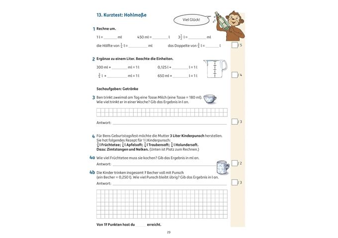 Hauschka Verlag Tests in Mathe - Lernzielkontrollen 4. Klasse, A4-
