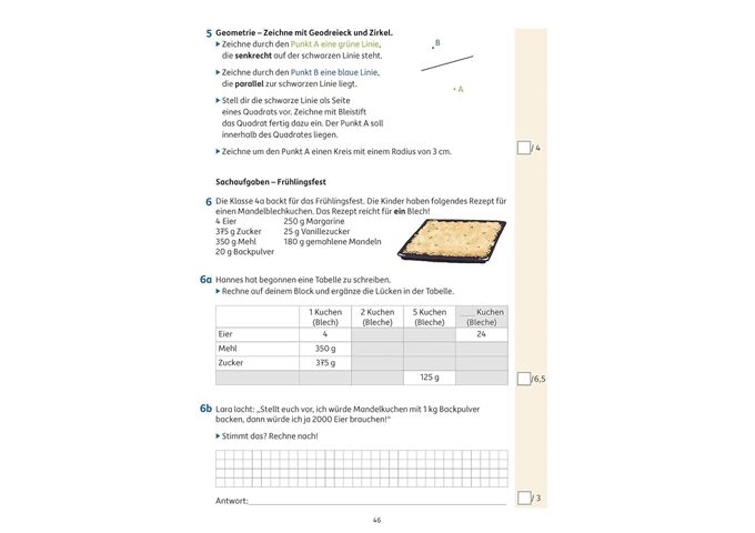 Hauschka Verlag Tests in Mathe - Lernzielkontrollen 4. Klasse, A4-
