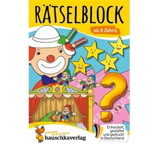Hauschka Verlag Rätselblock ab 3 Jahre, A5-Block
