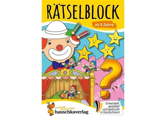 Hauschka Verlag Rätselblock ab 3 Jahre, A5-Block