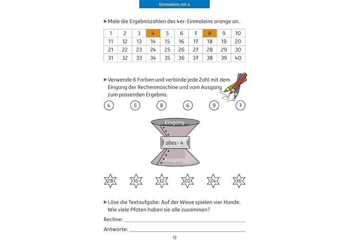 Hauschka Verlag Quer durch die 2./3. Klasse Das kleine Einmaleins