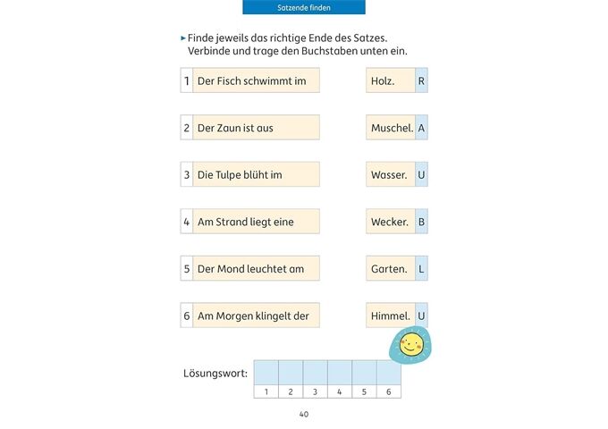 Hauschka Verlag Quer durch die 1. Klasse, Lesen üben - A5-Übungsbl
