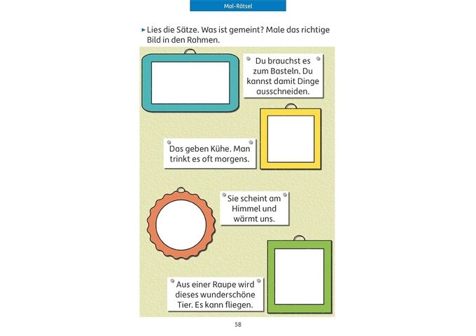 Hauschka Verlag Quer durch die 1. Klasse, Lesen üben - A5-Übungsbl