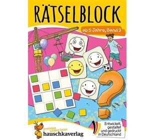 Hauschka Verlag Rätselblock ab 5 Jahre, Band 3, A5-Block