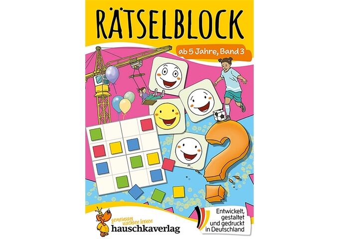 Hauschka Verlag Rätselblock ab 5 Jahre, Band 3, A5-Block