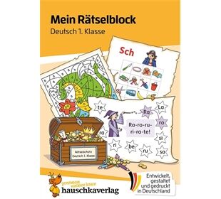 Hauschka Verlag Mein Rätselblock Deutsch 1.Klasse