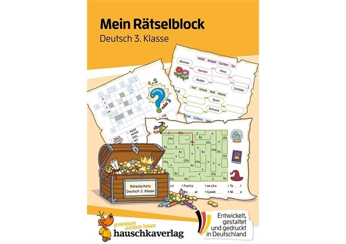 Hauschka Verlag Mein Rätselblock Deutsch 3.Klasse