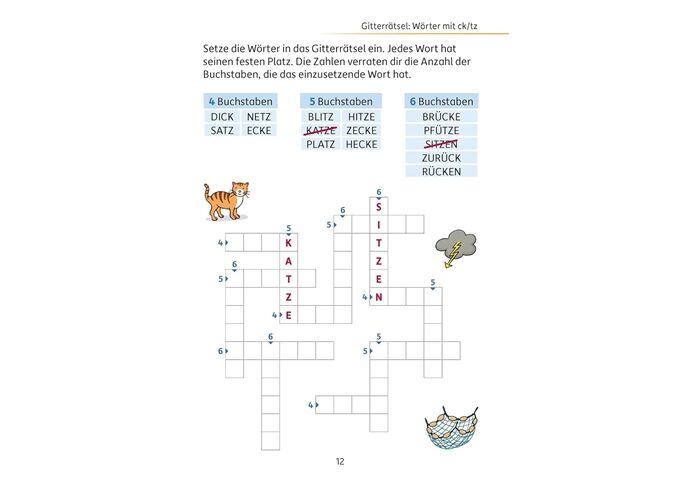 Hauschka Verlag Mein Rätselblock Deutsch 3.Klasse