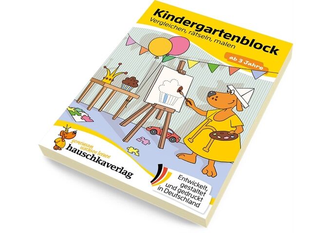 Hauschka Verlag Kindergarten-Vergleichen,rätseln und malen