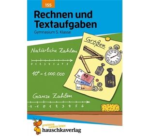 Hauschka Verlag Rechnen und Textaufgaben - Gymnasium 5. Klasse, A5