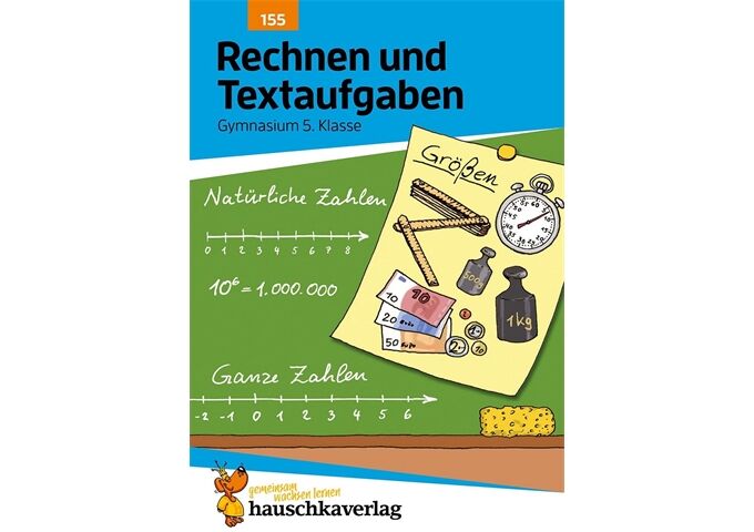 Hauschka Verlag Rechnen und Textaufgaben - Gymnasium 5. Klasse, A5
