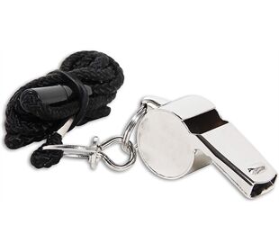 New Sports Schiedsrichterpfeife, Metall, ca, 16,5x