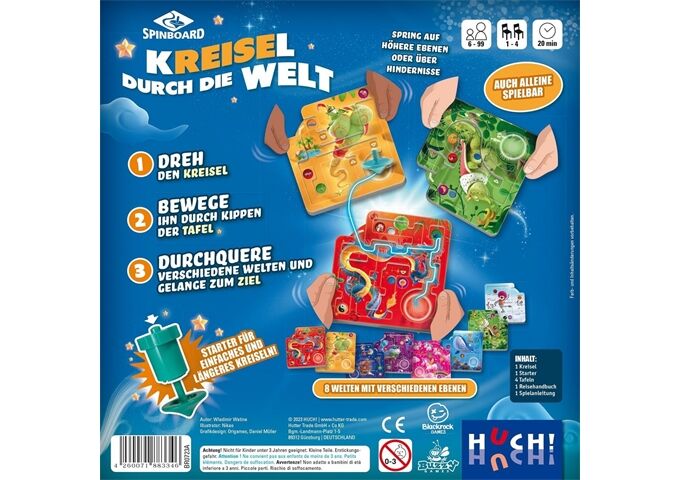 Hutter Kreisel durch die Welt