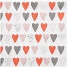 Räder DINING Cocktailserviette 25x25cm Herzen