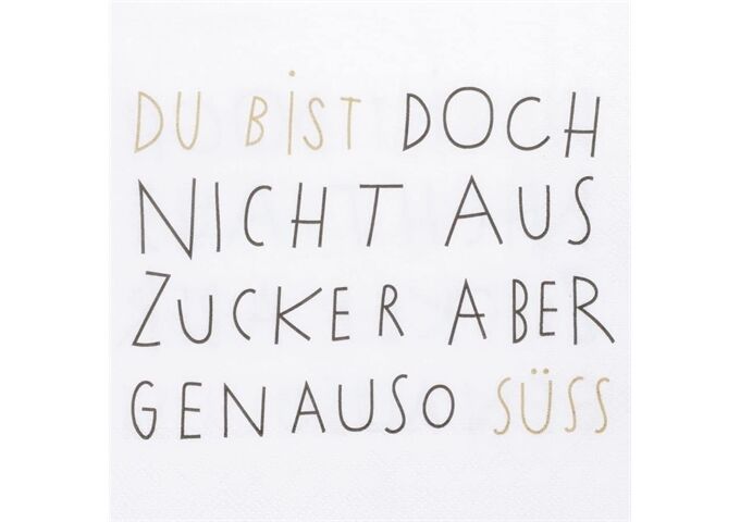 Räder DINING Cocktailserviette Nicht aus Zucker 25x25cm