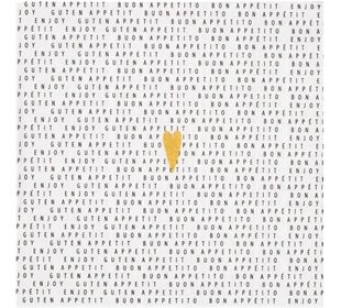 Räder DINING Serviette 33x33cm Bon Appetit- Herz