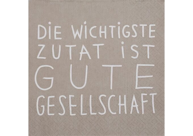 Räder DINING Serviette 33x33cm Die wichtigste Zutat