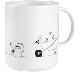 Räder Hobby Geschenktasse Garten D.8cm, H.10cm