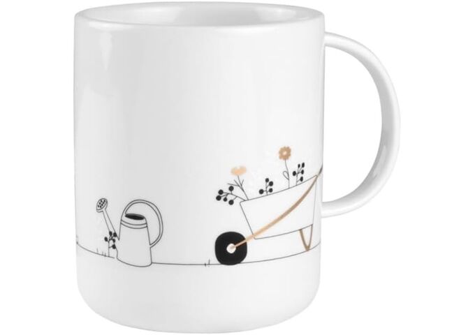 Räder Hobby Geschenktasse Garten D.8cm, H.10cm