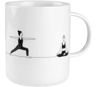  Hobby Geschenktasse Yoga D.8cm, H.10cm
