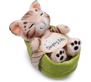 Nici Kuscheltier Katze Bengal 12cm hellgrün