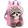 Nici Rucksack rosa mit Plüschtier Waschb