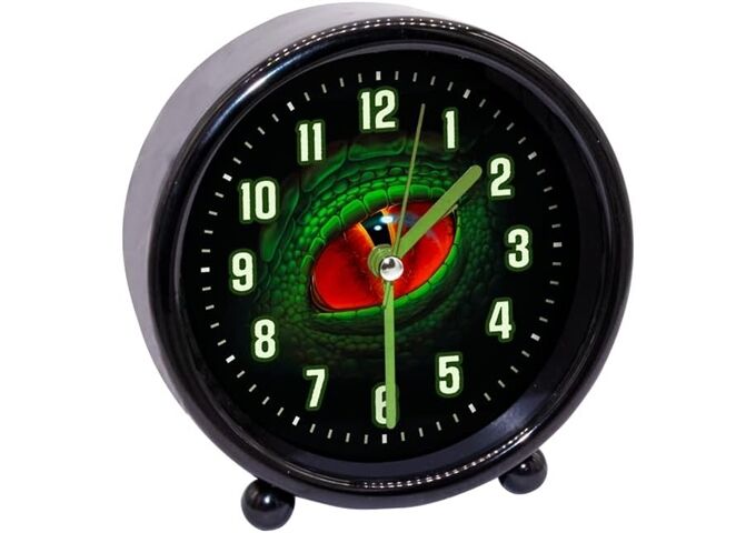 bb Klostermann Wecker Dinoauge Schwarz (2)