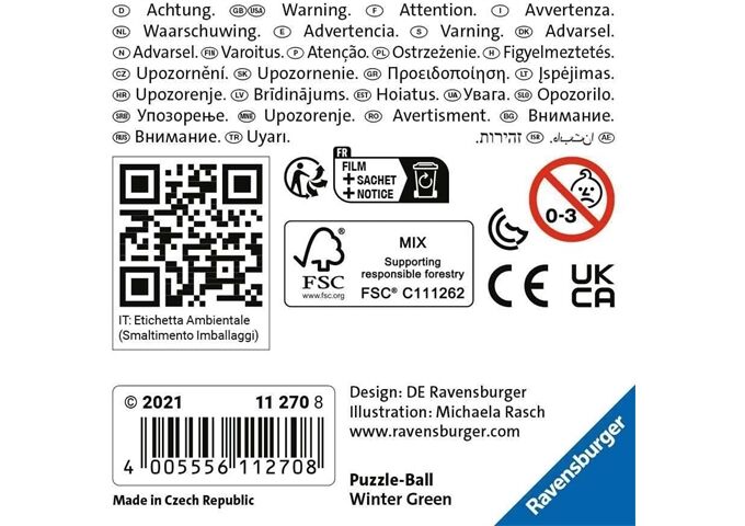 Ravensburger Pz. Puzzle-Ball Weihnachtskugel Tannenba