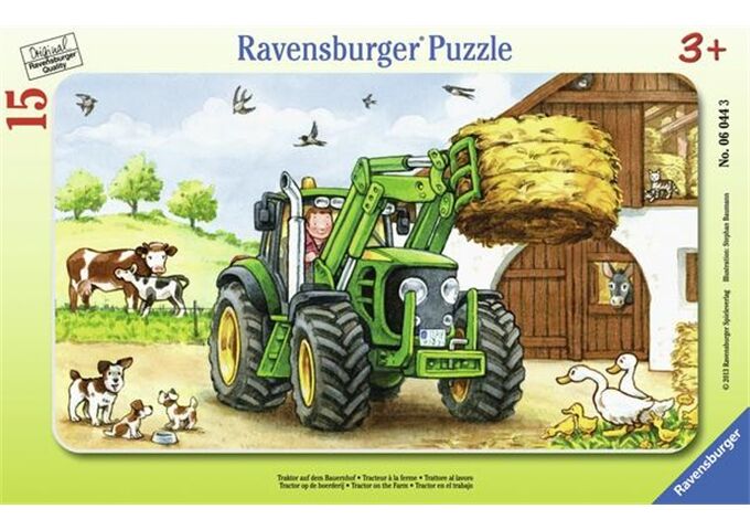 Ravensburger Pz. Traktor auf dem Bauernhof 15T.
