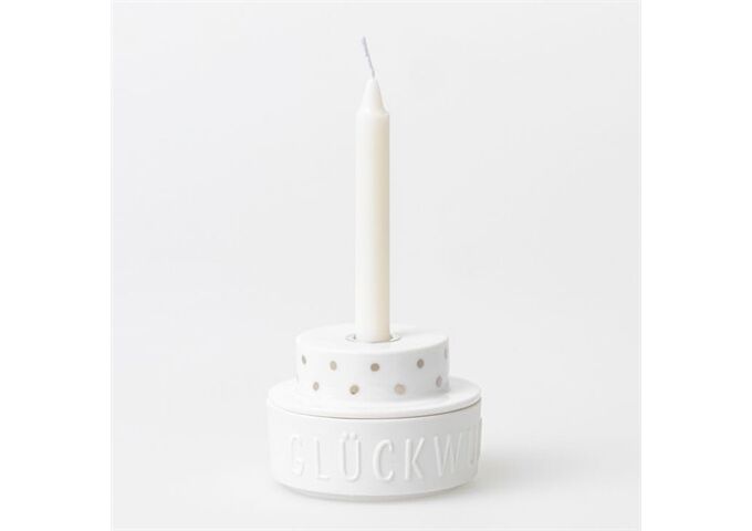 Räder Lichttörtchen Glückwunsch D.7cm, H.5cm