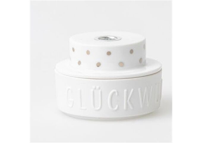 Räder Lichttörtchen Glückwunsch D.7cm, H.5cm