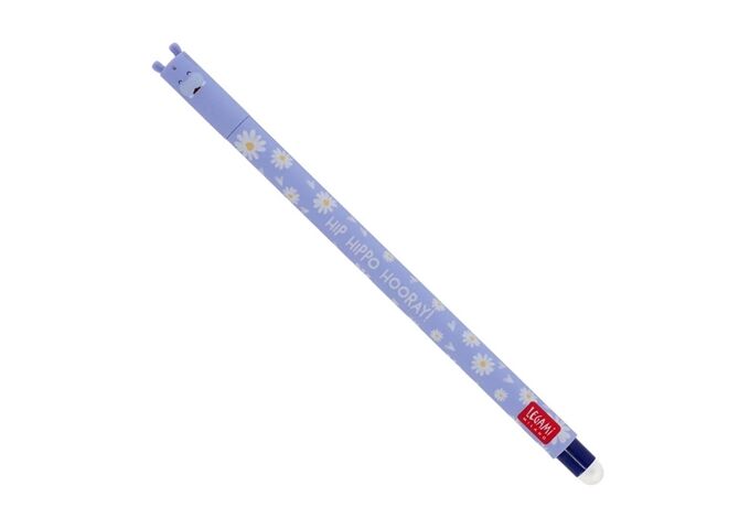 Legami ERASABLE PEN - HIPPO - BLUE INK