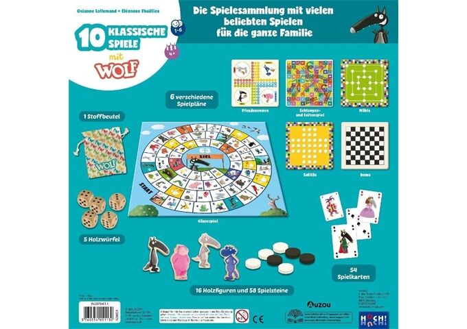 Hutter 10 Klassische Spiele mit Wolf