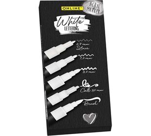 ONLINE Acrylmarkeretui White Lettering