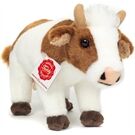 Teddy-Hermann Kuh braun-weiß stehend, ca. 23cm