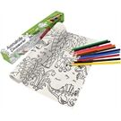 ONLINE Malrolle m.Bunstiften Dinosaurier