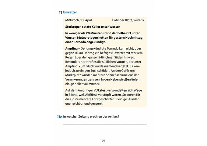 Hauschka Verlag Besser lesen 4. Klasse, A5- Heft