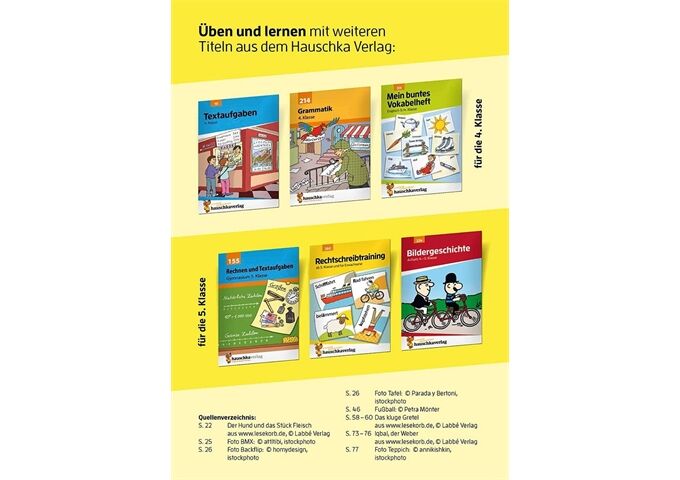 Hauschka Verlag Besser lesen 4. Klasse, A5- Heft