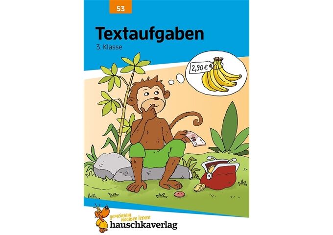 Hauschka Verlag Textaufgaben 3. Klasse, A5- Heft