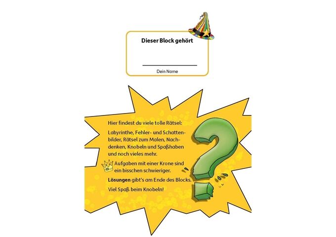 Hauschka Verlag Rätselblock ab 4 Jahre,Band 2