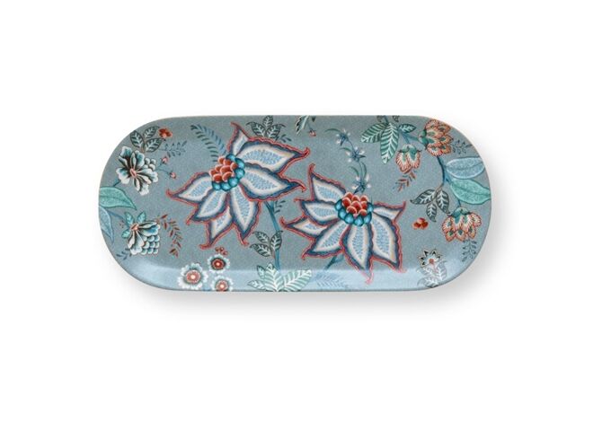 Pip Studio Cake Tray Rectangular Flower Festival Light Blue 3