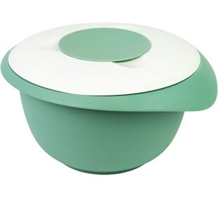 Westmark Rührschüssel mit zweigeteiltem Deckel, 2,5 l, mint