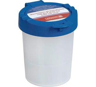 BRUNNEN Wasserbecher mit Deckel blau